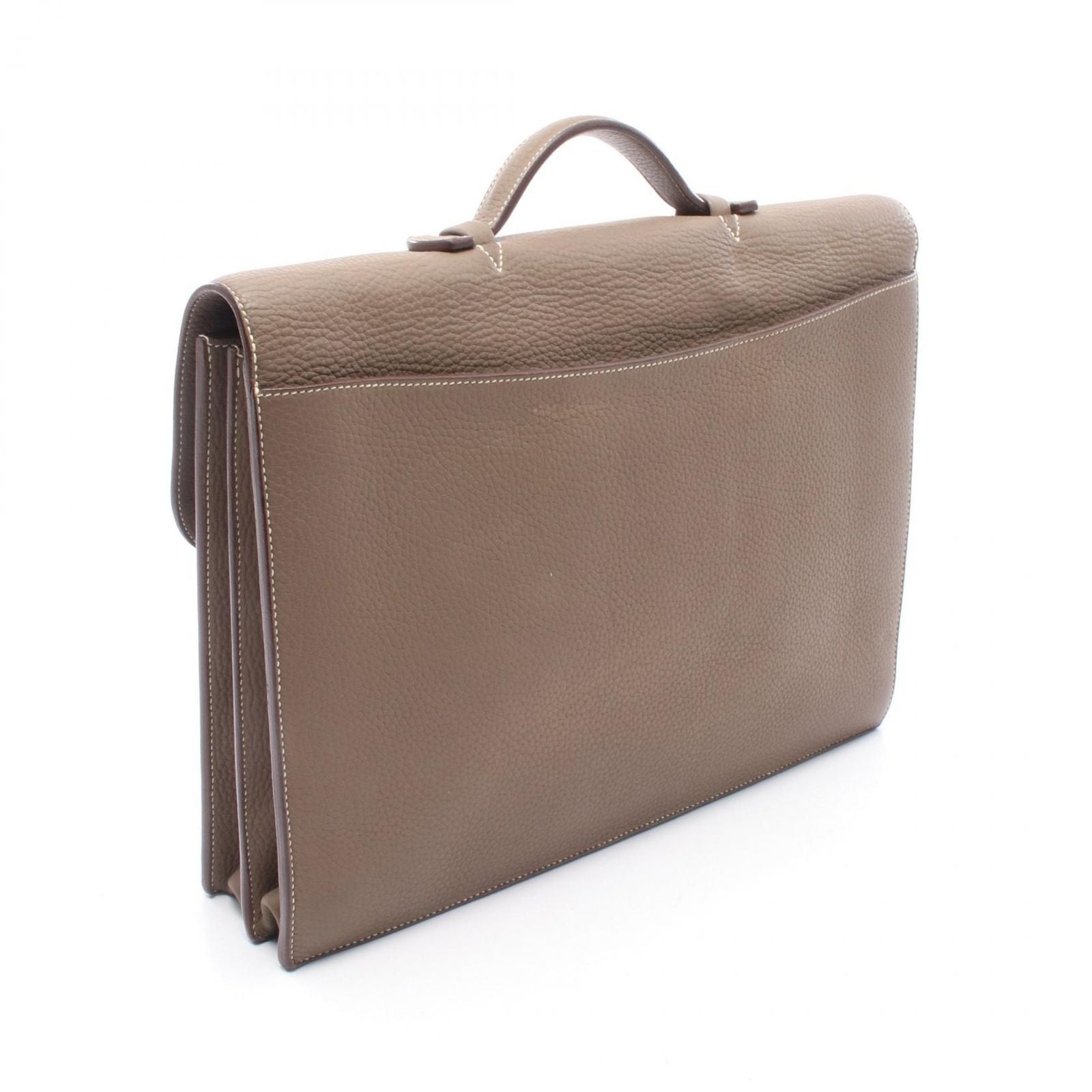 Hermes Business Bag Sac a Depeches 38 Etoupe Leather — view 2