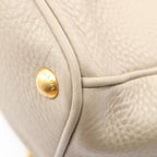Prada Tote Vitello Daino 2-Way Gray Leather — view 8
