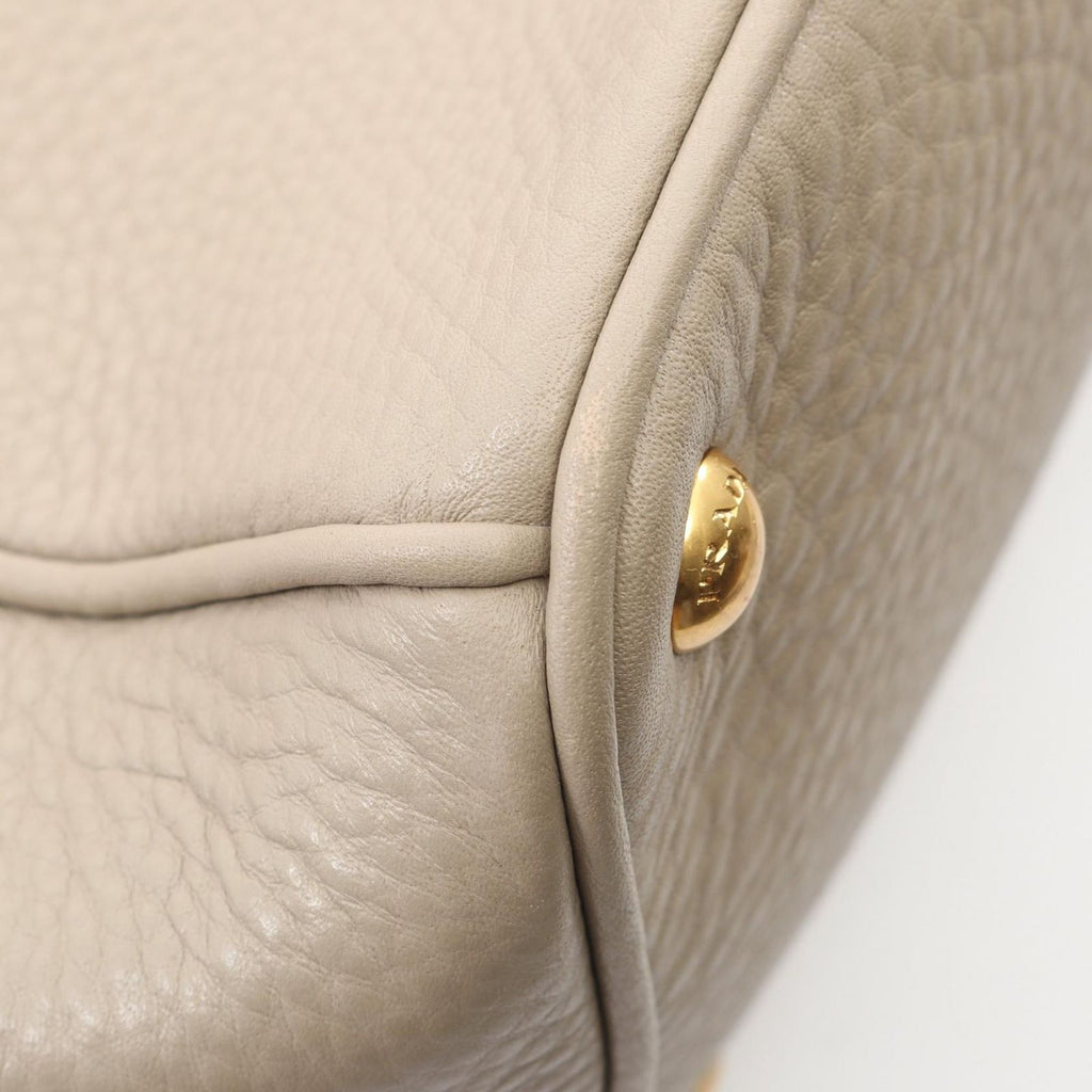 Prada Tote Vitello Daino 2-Way Gray Leather — view 7