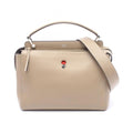 Fendi Handbag Dot Com 2-Way Beige Leather Shoulder
