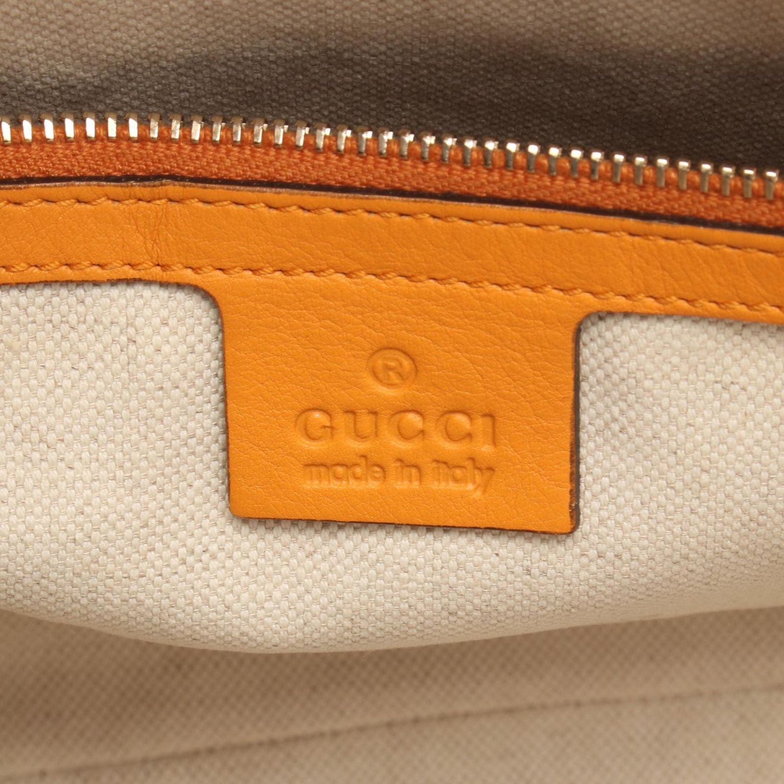 Gucci Handbag Nice Micro Guccissima 2-Way Orange Leather — view 4