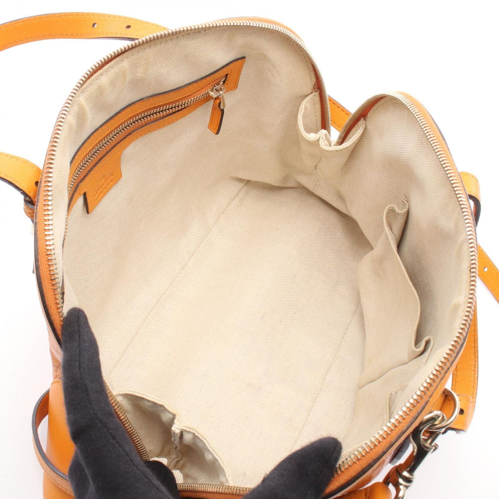 Gucci Handbag Nice Micro Guccissima 2-Way Orange Leather — view 3