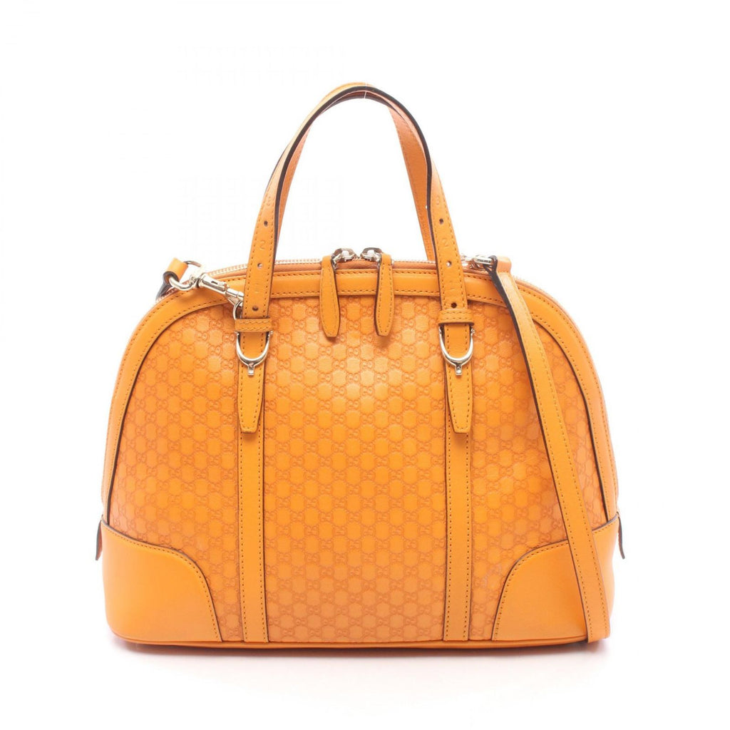 Gucci Handbag Nice Micro Guccissima 2-Way Orange Leather
