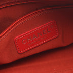 Chanel Shoulder Bag Red Leather Logo — view 4