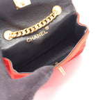 Chanel Shoulder Bag Mini Quilted Red Chain — view 3