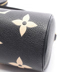 Louis Vuitton Handbag Papillon BB Bicolor Monogram Empreinte 2-Way Black Beige — view 5