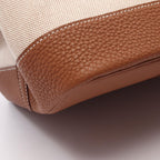 Hermes Tote Neo Garden 41 Voyage Ecru Gold Canvas Leather — view 6