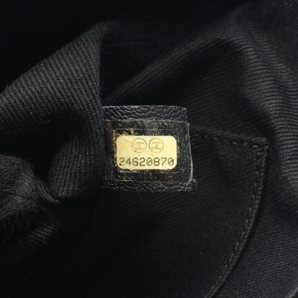 Chanel Shoulder Bag Quilted Black Lambskin Chain — view 5