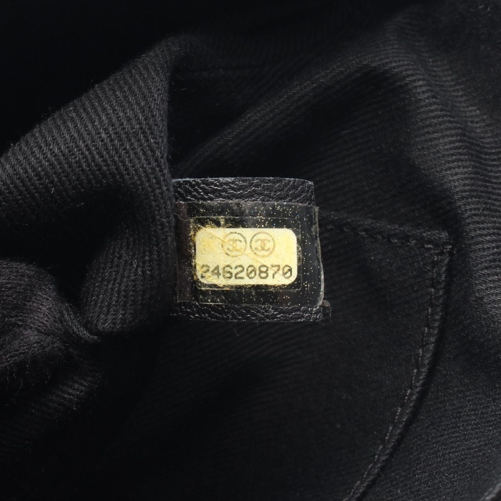 Chanel Shoulder Bag Quilted Black Lambskin Chain — view 5