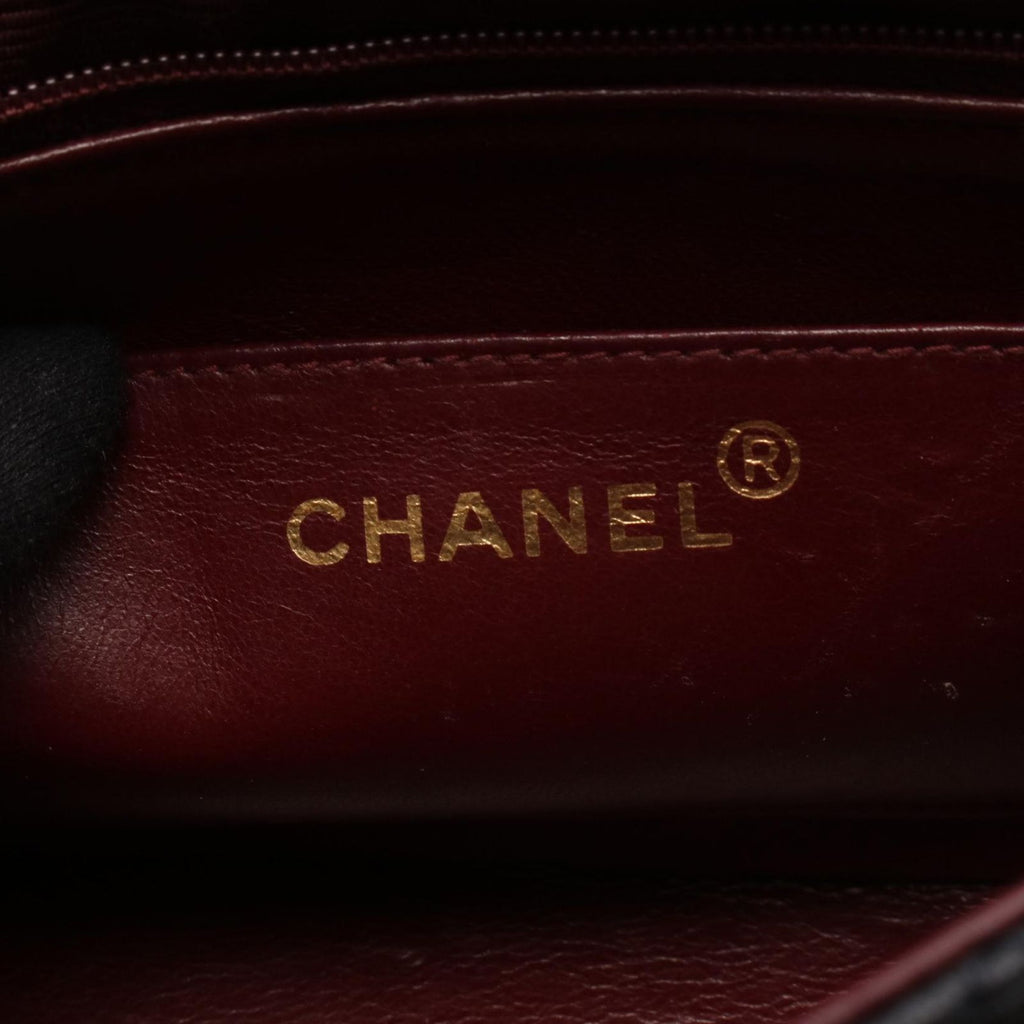 Chanel Shoulder Bag Quilted Diana Flap Black Lambskin Chain — view 4