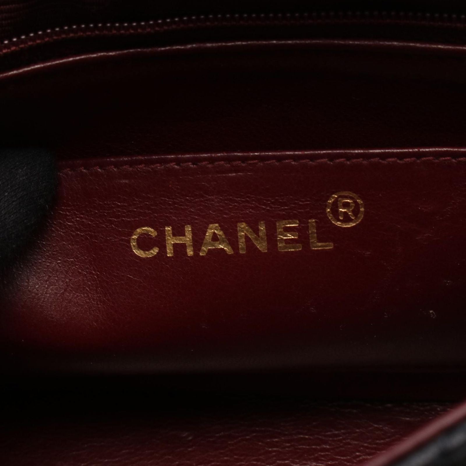 Chanel Shoulder Bag Quilted Diana Flap Black Lambskin Chain — view 4