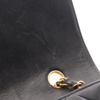 Chanel Shoulder Bag Quilted Diana Flap Black Lambskin Chain — view 8