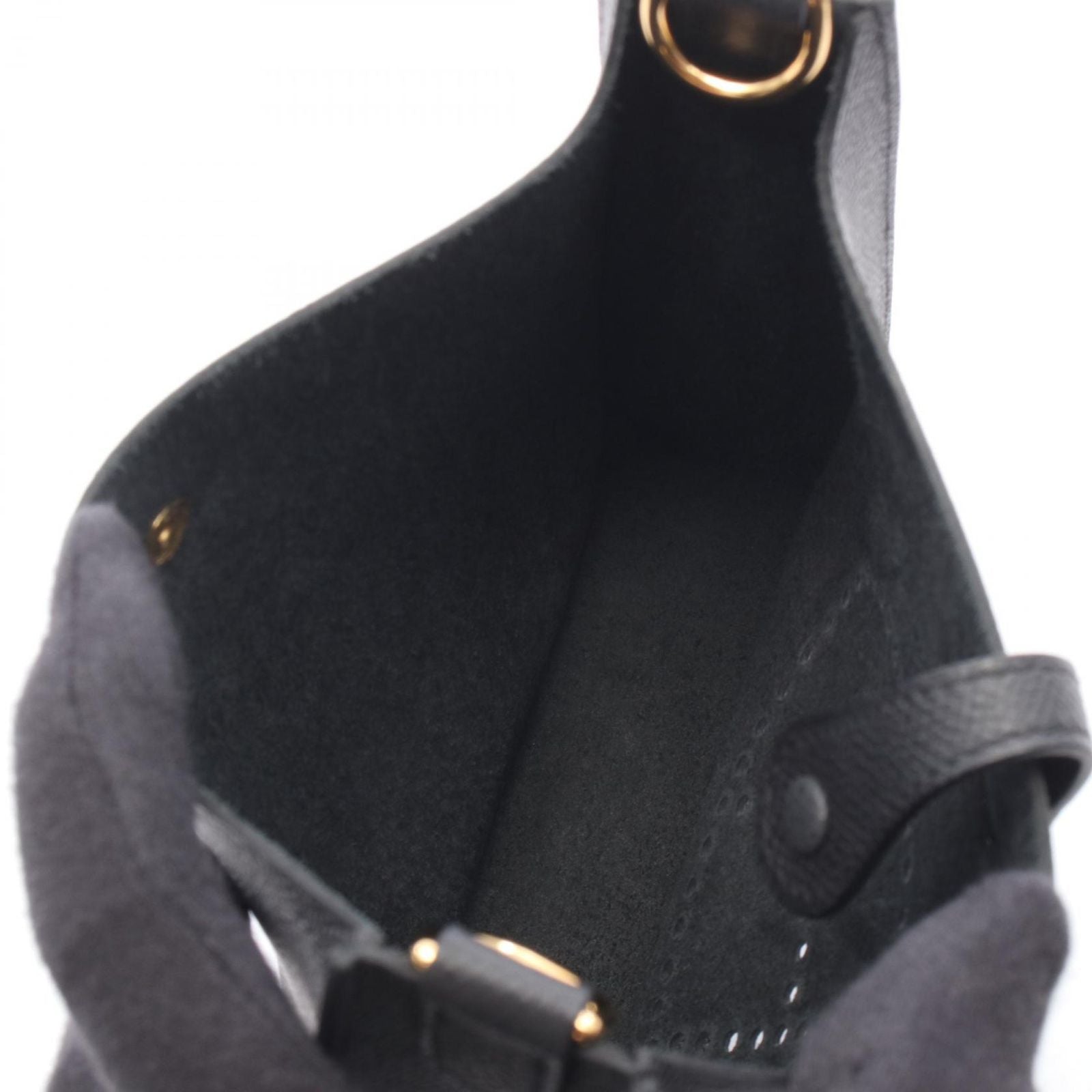 Hermes Shoulder Bag Evelyne Series 16 Black Leather — view 3