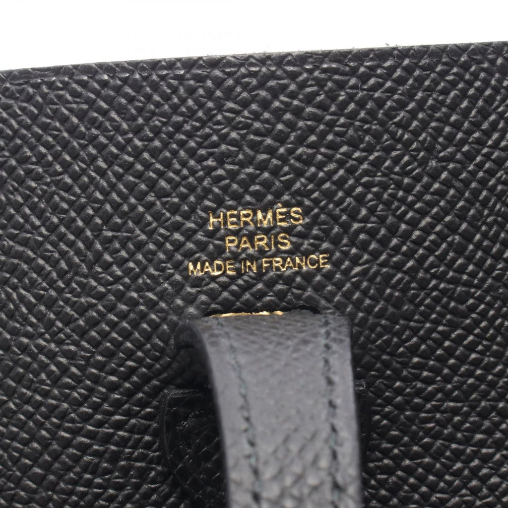 Hermes Shoulder Bag Evelyne Series 16 Black Leather — view 4