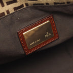 Fendi Tote Zucchino Beige Canvas Leather — view 4