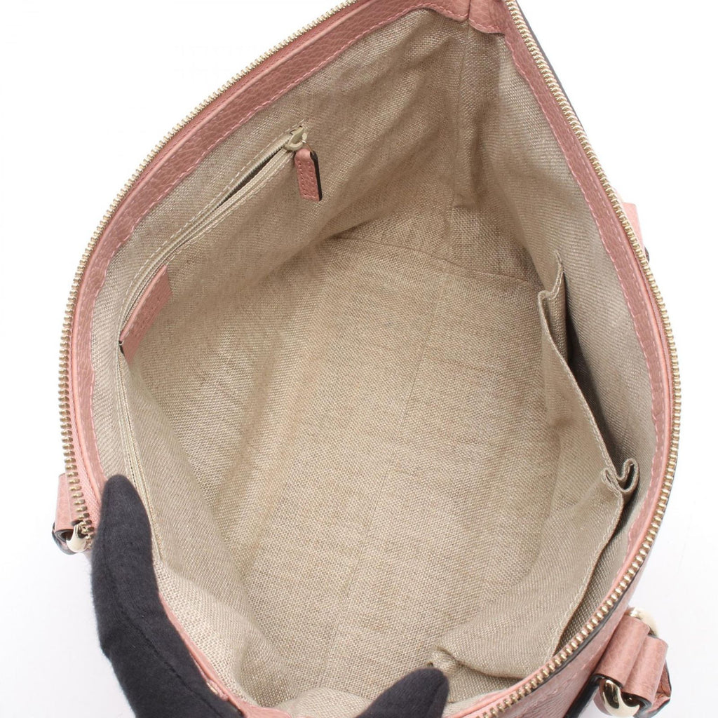 Gucci Handbag Interlocking 2-Way Pink Leather Tote — view 3