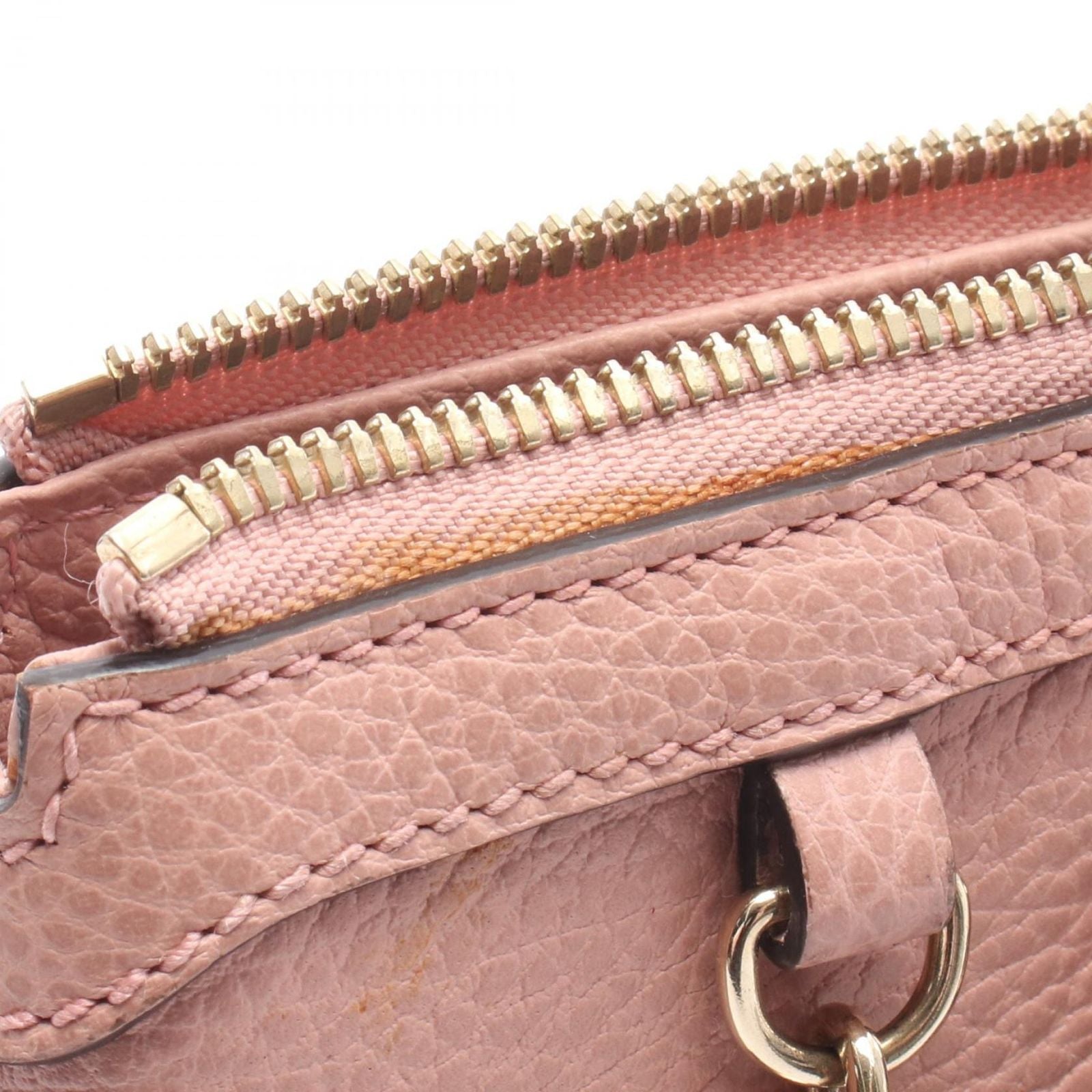 Gucci Handbag Interlocking 2-Way Pink Leather Tote — view 5