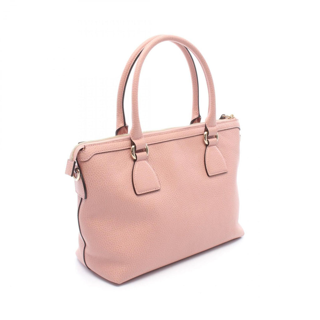 Gucci Handbag Interlocking 2-Way Pink Leather Tote — view 2