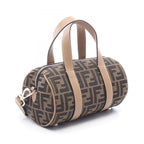 Fendi Zucca 2-Way Black Gray Canvas Leather Small Boston — view 2