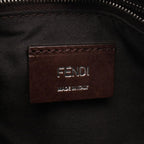 Fendi Zucca 2-Way Black Gray Canvas Leather Small Boston — view 4