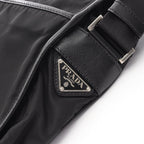 Prada Shoulder Bag Viaggio Black Nylon Saffiano Leather — view 5
