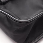 Prada Shoulder Bag Viaggio Black Nylon Saffiano Leather — view 7