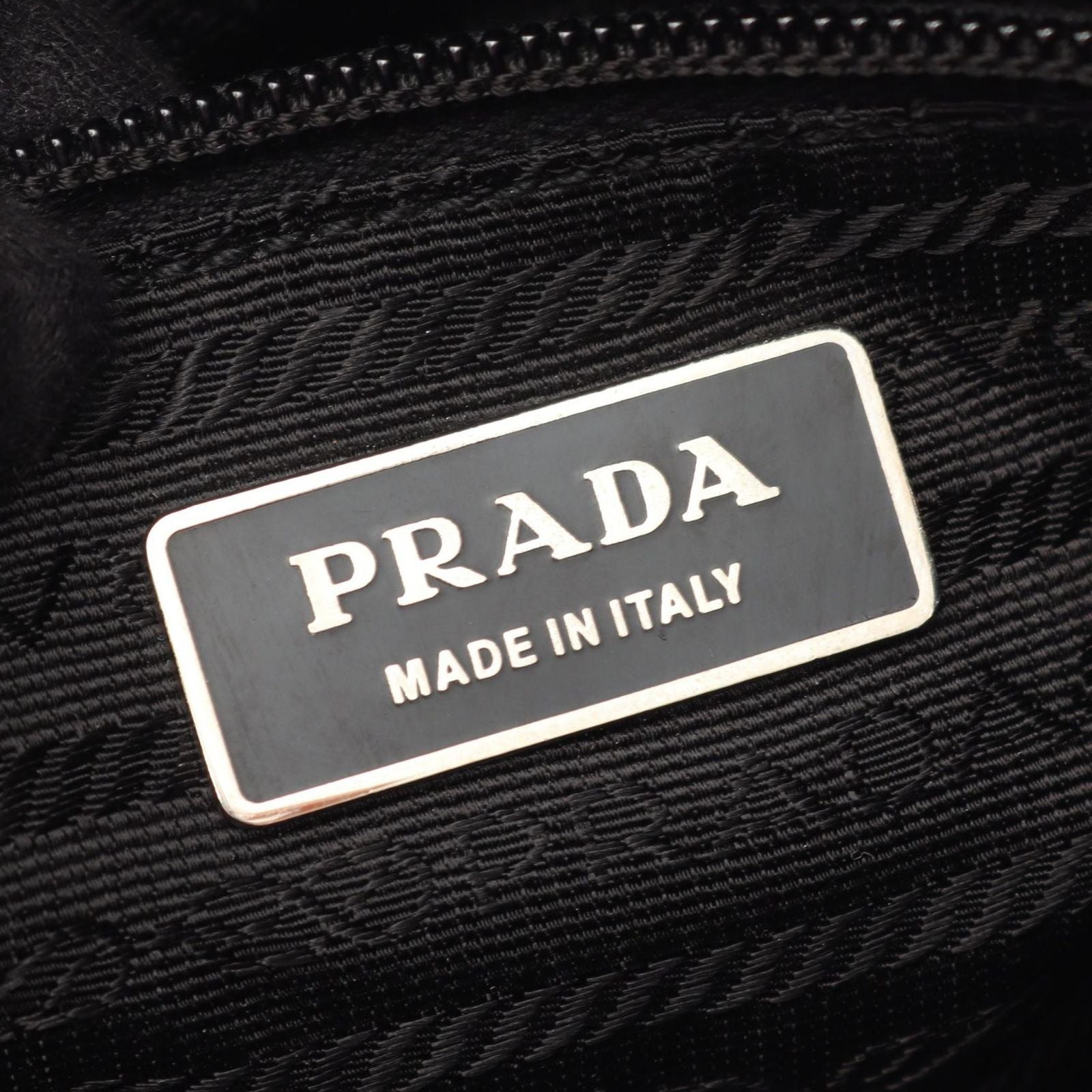 Prada Shoulder Bag Viaggio Black Nylon Saffiano Leather — view 4