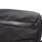 Prada Shoulder Bag Tessuto Black Nylon Leather Triangle Logo — view 5