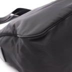 Prada Shoulder Bag Tessuto Black Nylon Leather Triangle Logo — view 8