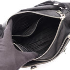 Prada Shoulder Bag Tessuto Black Nylon Leather Triangle Logo — view 3