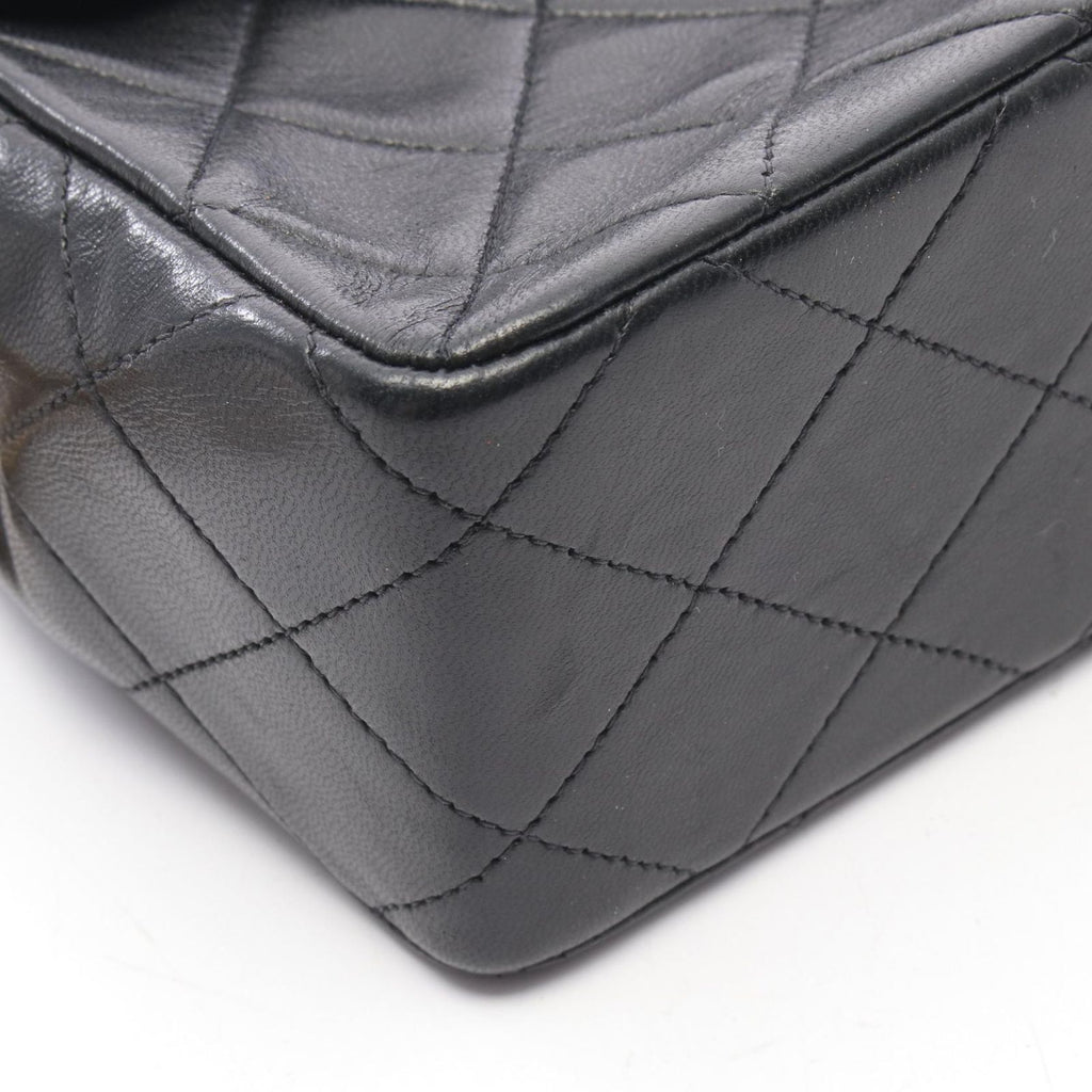 Chanel Shoulder Bag Mini Quilted 20 Black Lambskin Chain — view 7