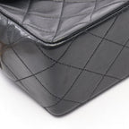 Chanel Shoulder Bag Mini Quilted 20 Black Lambskin Chain — view 7