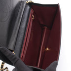Chanel Shoulder Bag Quilted Full Flap Black Lambskin Chain — view 3