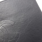 Chanel Shoulder Bag Quilted Full Flap Black Lambskin Chain — view 6