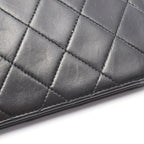 Chanel Shoulder Bag Quilted Push Lock Black Lambskin Chain — view 8