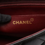 Chanel Shoulder Bag Quilted Diana Flap Black Lambskin Chain — view 4