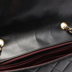 Chanel Shoulder Bag Quilted Diana Flap Black Lambskin Chain — view 6
