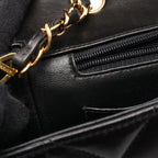 Chanel Shoulder Bag Quilted Diana Flap Black Lambskin Chain — view 6
