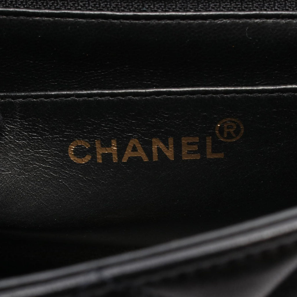 Chanel Shoulder Bag Quilted Diana Flap Black Lambskin Chain — view 4