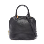 Loewe Handbag Anagram 2-Way Black Leather Hand