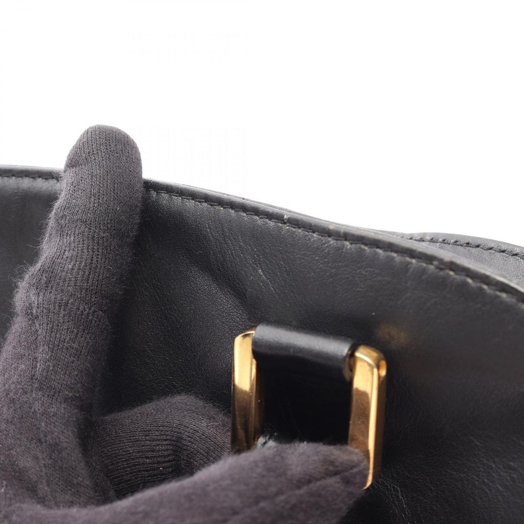 Loewe Handbag Anagram 2-Way Black Leather Hand — view 7