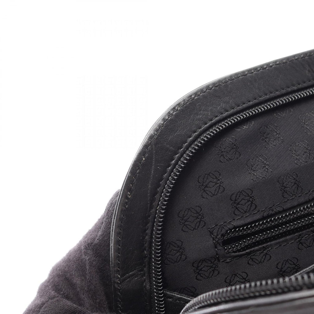 Loewe Handbag Anagram 2-Way Black Leather Hand — view 5