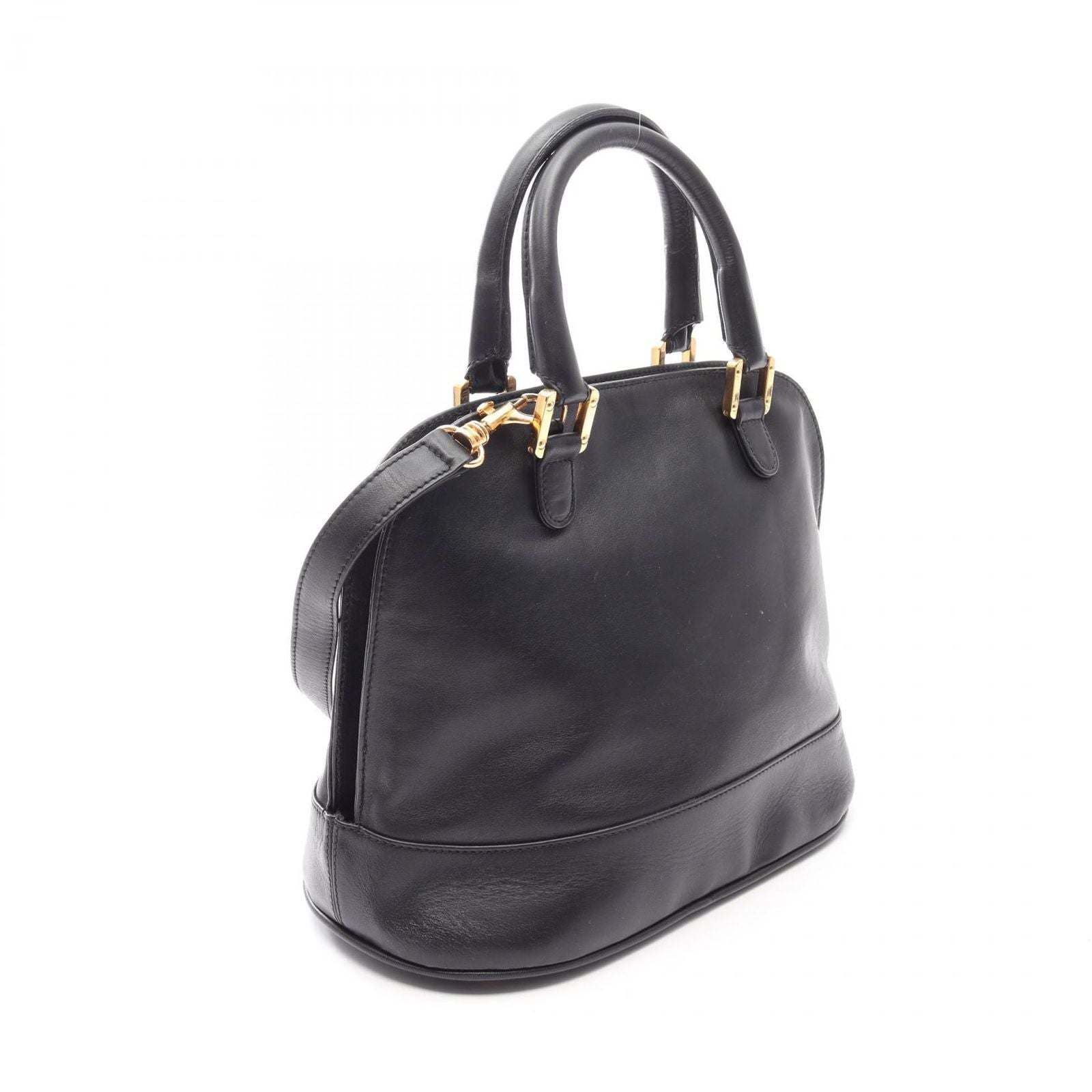 Loewe Handbag Anagram 2-Way Black Leather Hand — view 2