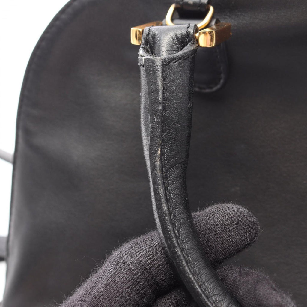 Loewe Handbag Anagram 2-Way Black Leather Hand — view 9