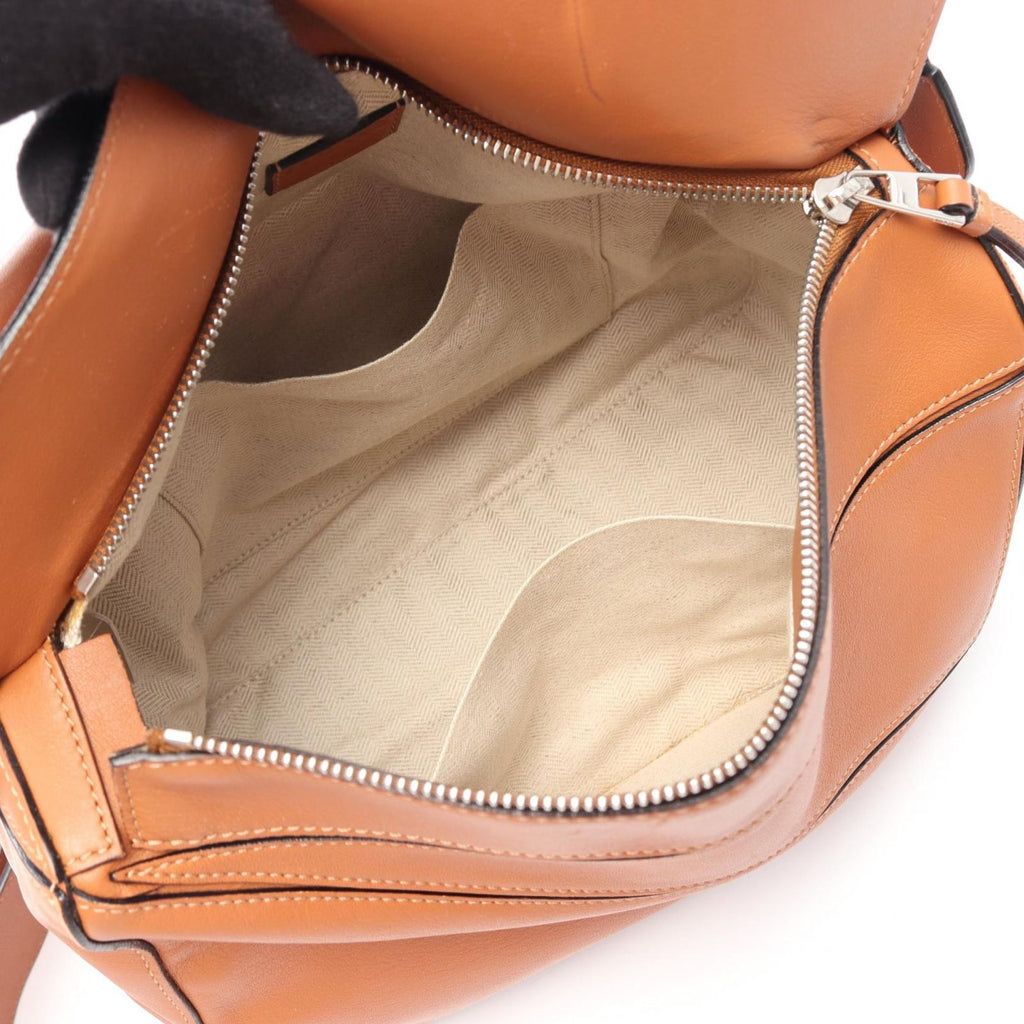 Loewe Handbag Puzzle Bag 2-Way Brown Leather — view 3