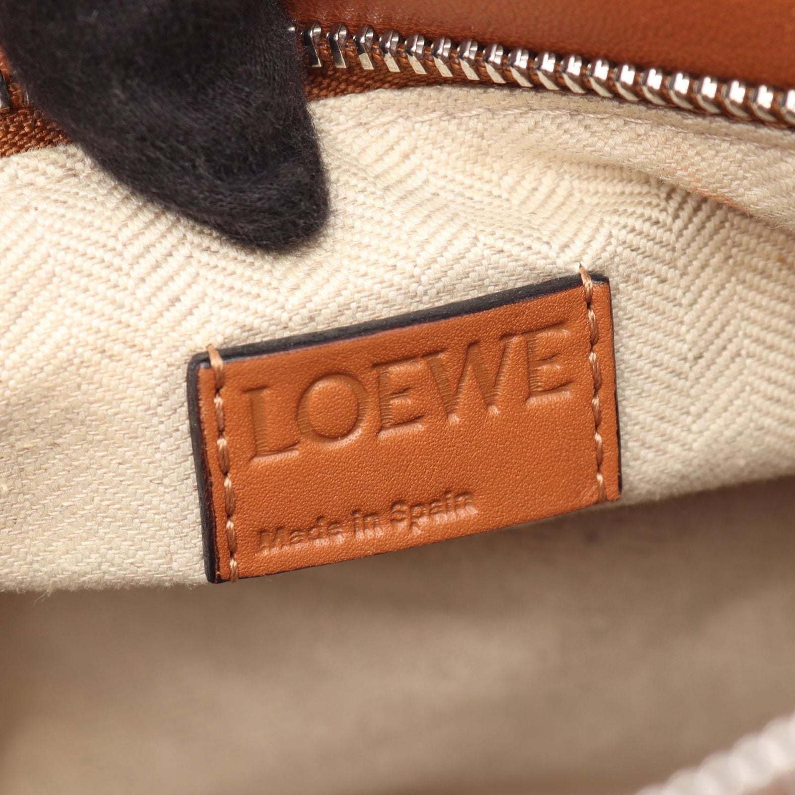 Loewe Handbag Puzzle Bag 2-Way Brown Leather — view 4