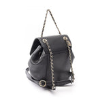 Chanel Backpack CC Logo Chain Black Lambskin CC Small — view 2