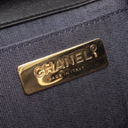 Chanel Backpack CC Logo Chain Black Lambskin CC Small — view 4