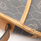 Dior Shoulder Bag Honeycomb Bag Dark Brown Canvas Leather — view 8