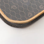 Dior Shoulder Bag Honeycomb Bag Dark Brown Canvas Leather — view 9